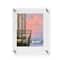 Cool Modern Frames Clear Acrylic Float Frame with Silver Hardware